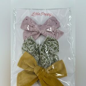 Little poppy 3 bows new